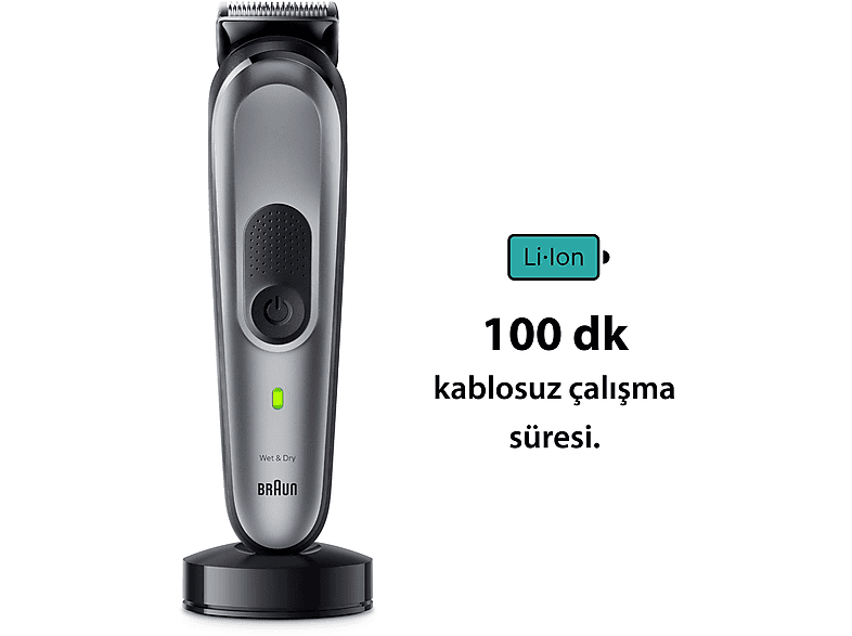 BRAUN MGK7420 Series 7 10’u 1 Arada Erkek Bakım Kiti Siyah Gümüş_4