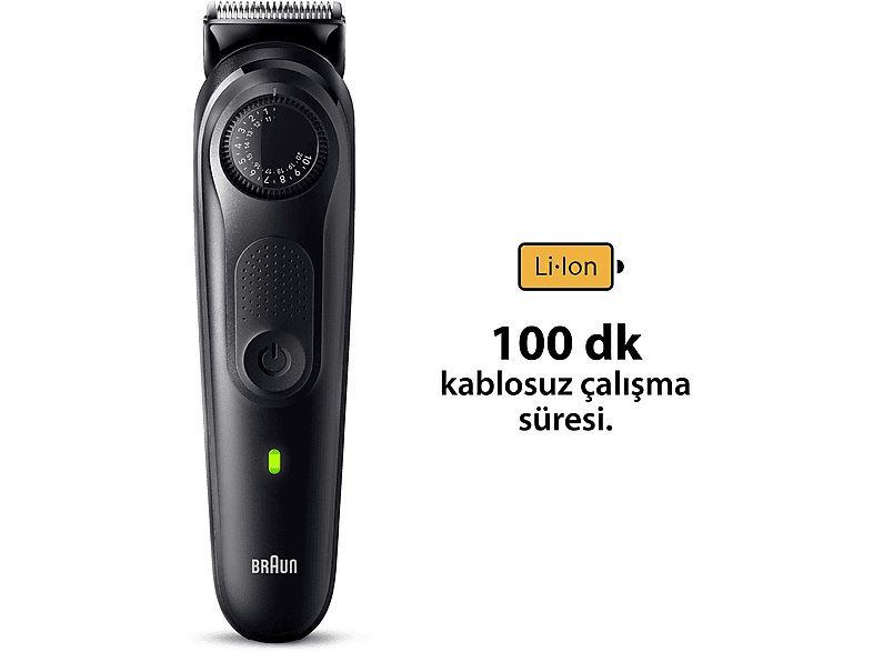 BRAUN BT5420 Islak Kuru Saç Sakal Şekillendirme Makinesi Siyah_4