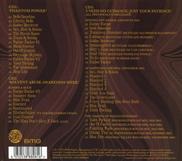CD-Cover mit Titellisten und Credits. Der Text ist auf Englisch. Die CD stammt von BMG.