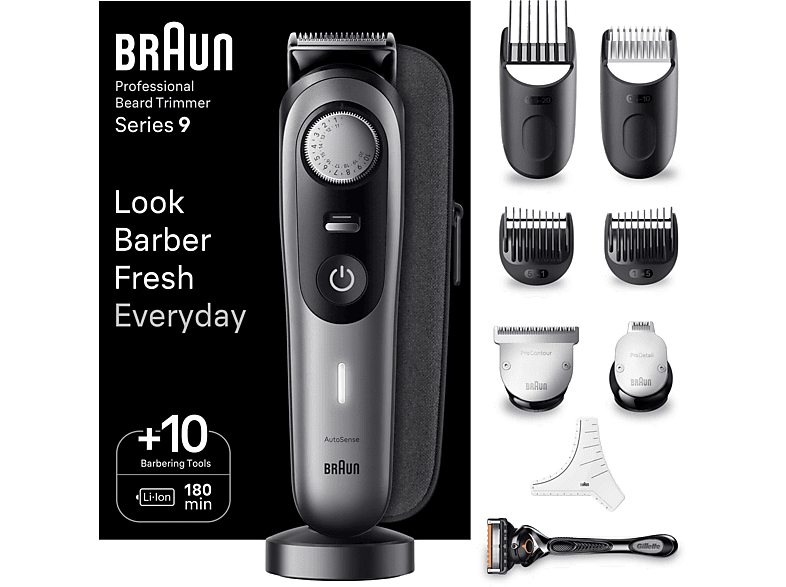 BRAUN BT9420 Profesyonel Islak Kuru Sakal Makinesi Gri_0