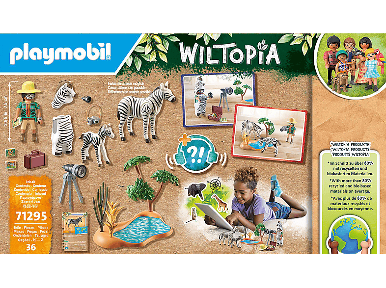 Thumbnail - PLAYMOBIL 71295 Wiltopia Tierfotografin Spielset, Mehrfarbig