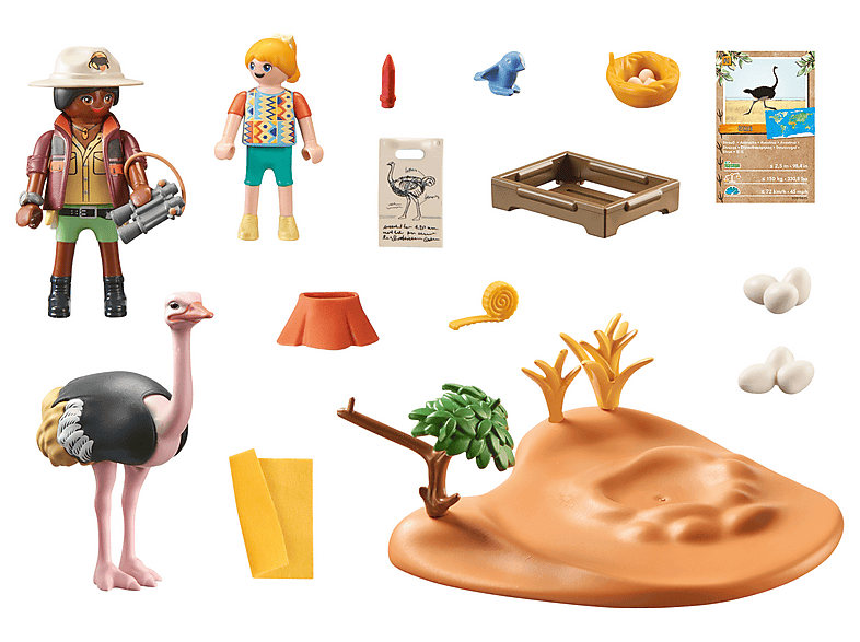 Thumbnail - PLAYMOBIL 71296 Wiltopia - Zu Gast bei Papa Strauß Spielset, Mehrfarbig