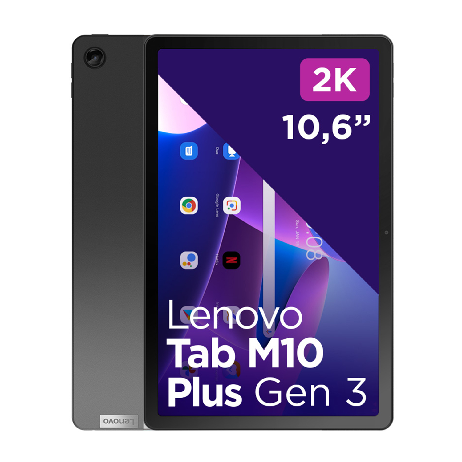 Tablet Lenovo M10 Plus Wifi 4/128, 128 GB, 10,61 pollici, Storm Grey