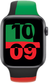 APPLE Bracelet pour Apple Watch 40 mm Black Unity Sport Band M/L (MUQ63ZM/A)