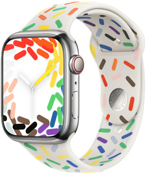 APPLE Bracelet pour Apple Watch 45 mm Pride Edition Sport Band S/M (MUQ33ZM/A)