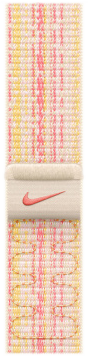 APPLE Armband voor Apple Watch 45 mm Nike Sport Loop Starlight / Pink (MUJY3ZM/A)