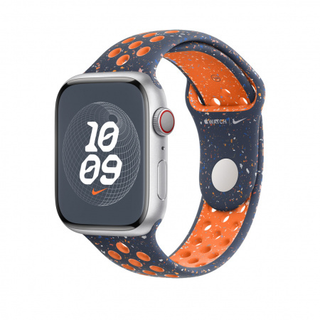 APPLE Armband voor Apple Watch 45 mm Nike Sport Band Blue Flame S/M (MUV83ZM/A)