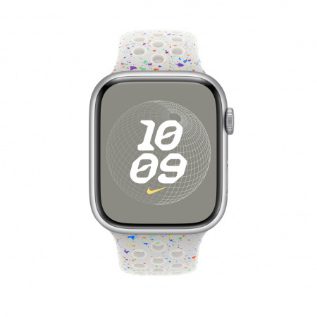 APPLE Armband voor Apple Watch 45 mm Nike Sport Band Pure Platinum M/L (MUV13ZM/A)