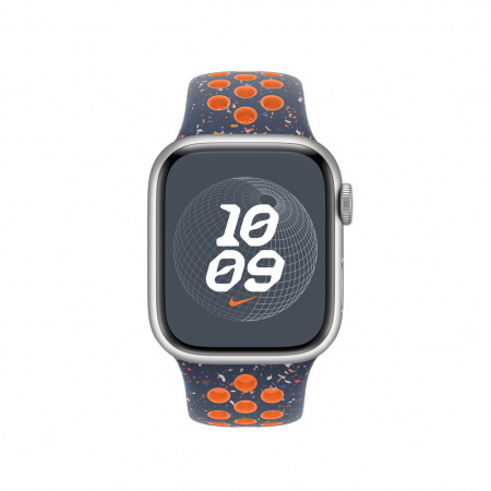 APPLE Bracelet pour Apple Watch 41 mm Nike Sport Band Blue Flame M/L (MUUU3ZM/A)