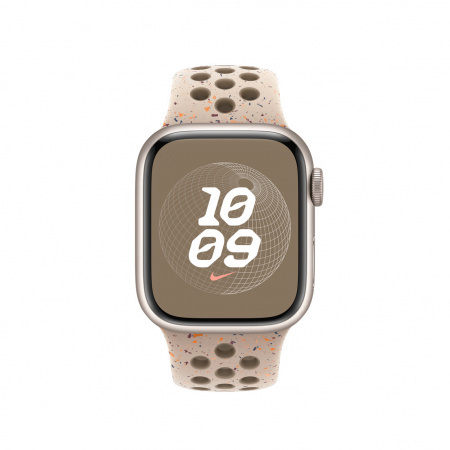 APPLE Bracelet pour Apple Watch 41 mm Nike Sport Band Desert Stone M/L (MUUR3ZM/A)