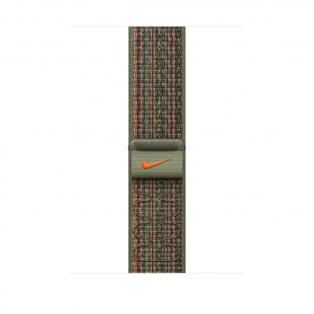 APPLE Armand voor Apple Watch 45 mm Nike Sport Loop Sequoia / Orange (MTL63ZM/A)