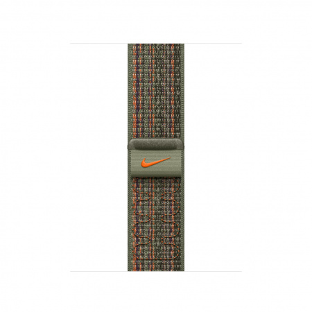 APPLE Armand voor Apple Watch 41 mm Nike Sport Loop Sequoia / Orange (MTL33ZM/A)