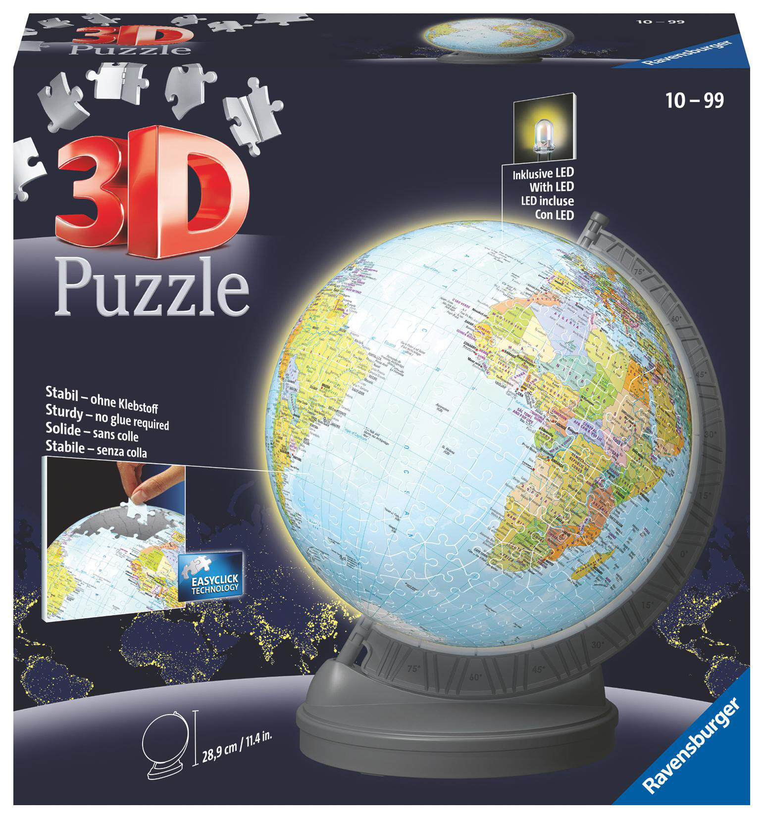 Licht Puzzle RAVENSBURGER 3D mit Globus
