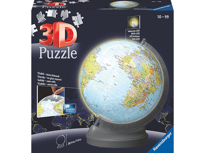 Licht Puzzle RAVENSBURGER 3D mit Globus