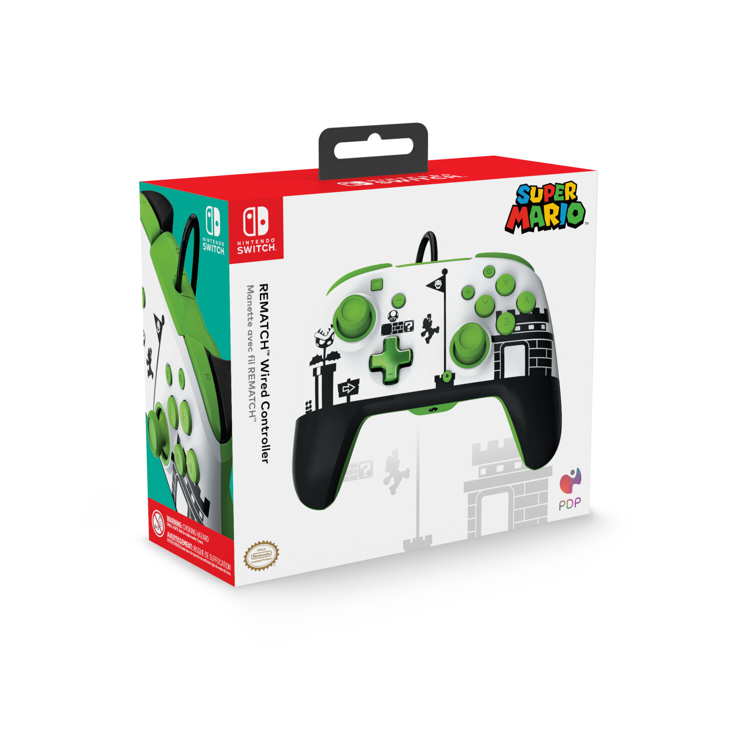 PDP Controller Gaming Rematch - Super Mario Retro - Nintendo Switch