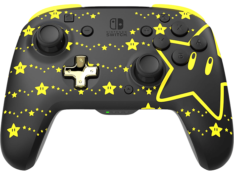 PDP Draadloze Controller Gaming Rematch - Super Star Glow In The Dark Switch