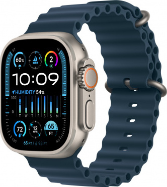 APPLE Armband voor Apple Watch 49 mm Blue Ocean Band (MT633ZM/A)