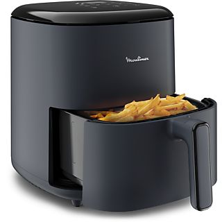 Freidora de aire - Moulinex Easy Fry Max 5L EZ245B, 1500 W, 200 °C, 10 Programas, Tecnología Extra-Crisp, Temporizador, Panel Táctil LCD, Azul Oscuro