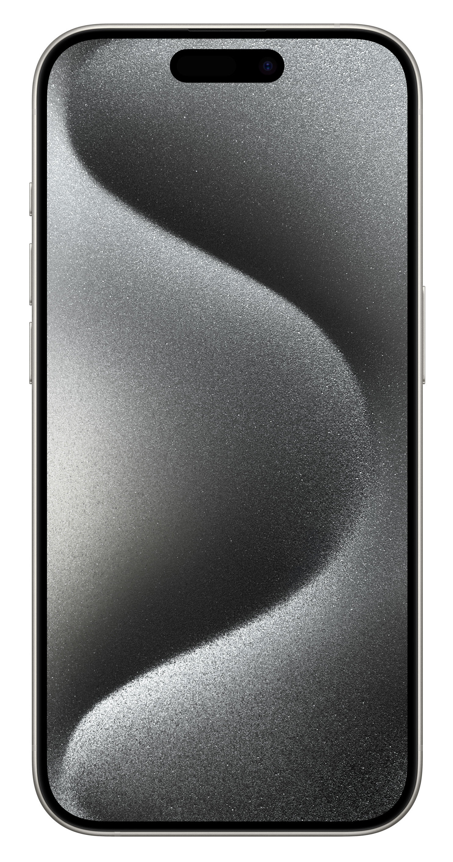 Smartfon z teksturowanym gradientem. Ekran ma ciemny, płynący wzór.