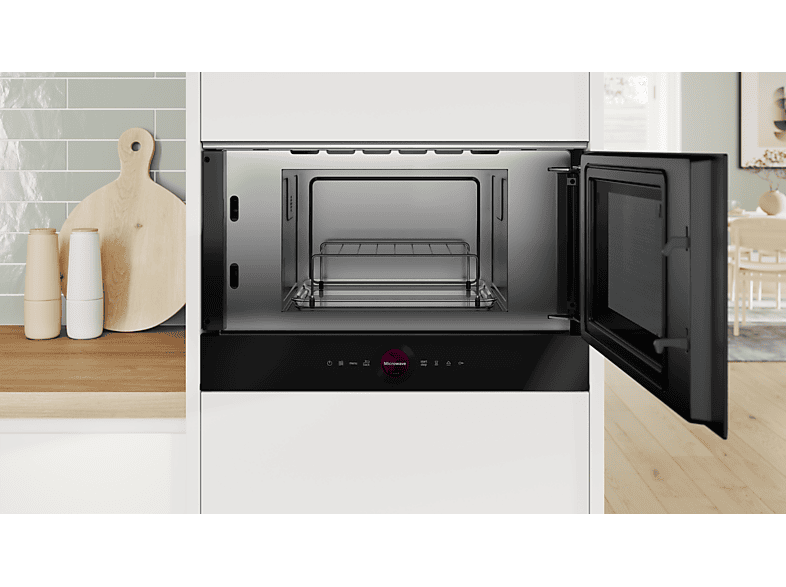 Bosch BER7321B1 Serie 8, Mikrowelle (900 Watt, Einbaugerät, 21 l, Schwarz) — Foto 2 von 5
