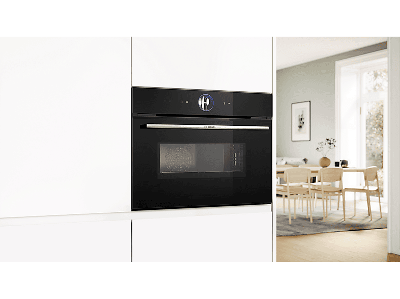 Bosch CMG7761B1 Kompaktbackofen mit Mikrowellenfunktion mit Pyrolyse (45 l, Schwarz, 594 mm breit) — Foto 3 von 5