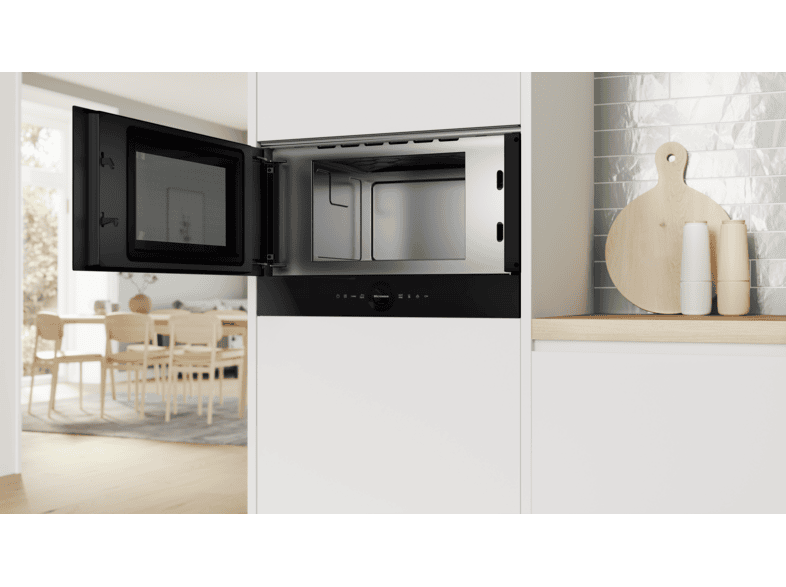 Bosch BFL7221B1 Serie 8, Mikrowelle (900 Watt, Einbaugerät, 21 l, Schwarz) — Foto 2 von 5