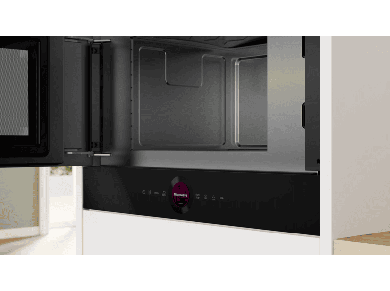 Bosch BFL7221B1 Serie 8, Mikrowelle (900 Watt, Einbaugerät, 21 l, Schwarz) — Foto 3 von 5