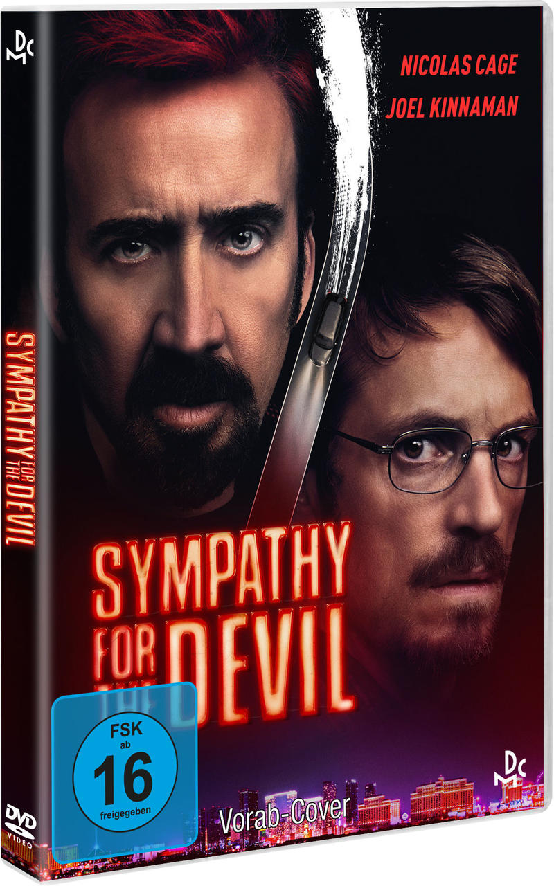 DVD-Cover von 'Sympathy for the Devil' mit Nicolas Cage und Joel Kinnaman.