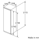Schwarzer Ofen mit Aufschriften 'Glas 1', 'Glas 2' und 'Kühle Front'.
