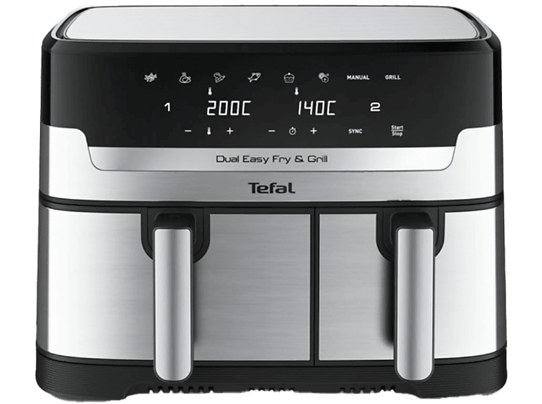 TEFAL EY905D10 Dual Easy Fry & Grill air fryer, 2700W, két fiókos