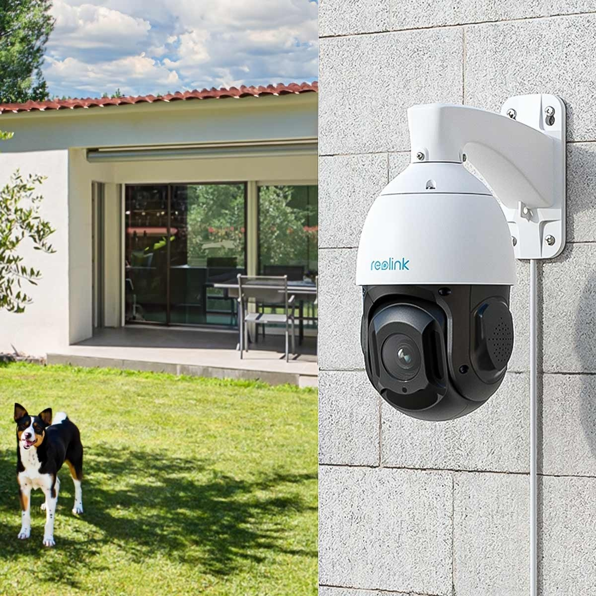 REOLINK D4K23 16X Überwachungskamera, UHD 4K Video, 16x Zoom, PoE IP, 80m Nachtsicht, IP66, MicroSD, Weiß/Schwarz, Überwachungskamera (Anzahl Kameras: 1, für Innen + Außen, Nachtsichtfunktion, Netzbetrieb, Schwenkbar, Neigbar, UHD 4K, Weiß/Schwarz)