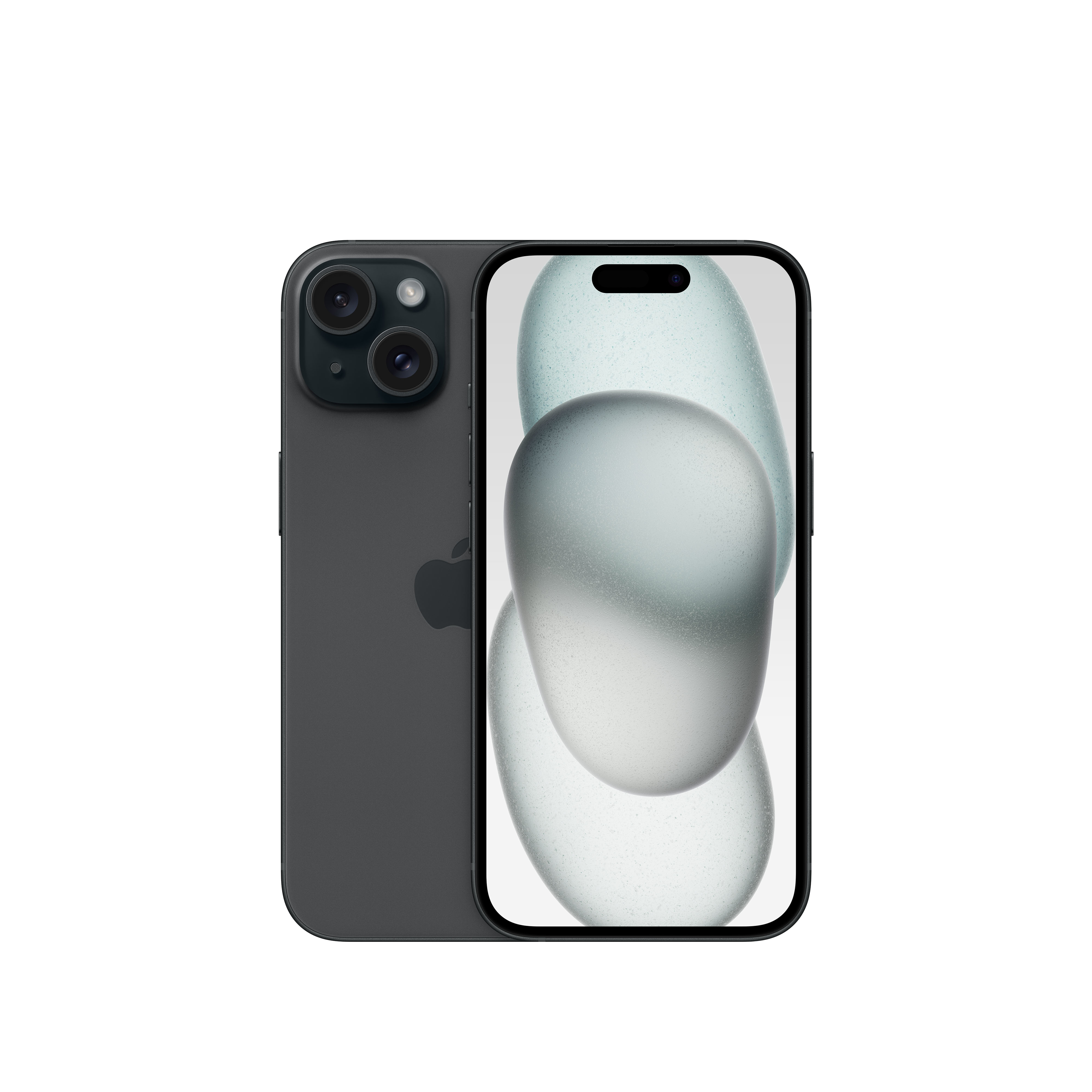 Bir akıllı telefon bulanık bir görüntü gösteriyor. Telefon siyah bir arka plan üzerinde.