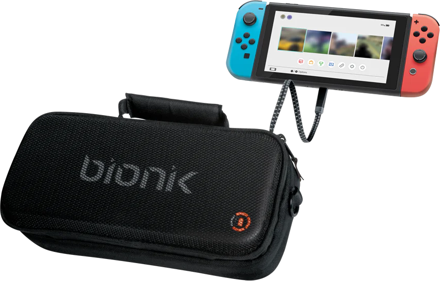 BIONIK Power Commuter Nintendo Switch & OLED hordtáska 10000mAh akkumulátorral