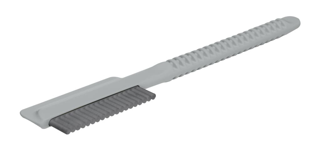 Öt különböző színű iPhone 14 Pro modell van kiállítva.