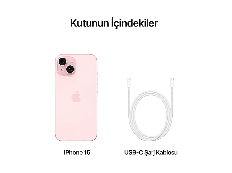 APPLE iPhone 15 256 GB Akıllı Telefon Pembe MTP73TU/A Fiyat