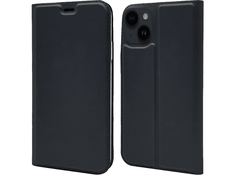 CASE AND PRO iPhone 15 Plus oldalra nyíló tok, fekete (BOOKTYPE-IPH15P-BK)