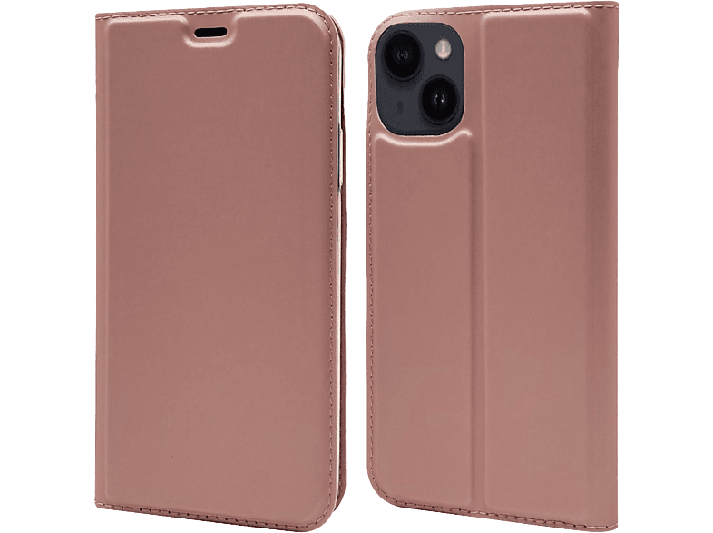 CASE AND PRO iPhone 15 Plus oldalra nyíló tok, rosegold (BOOKTYPE-IPH15P-RG)