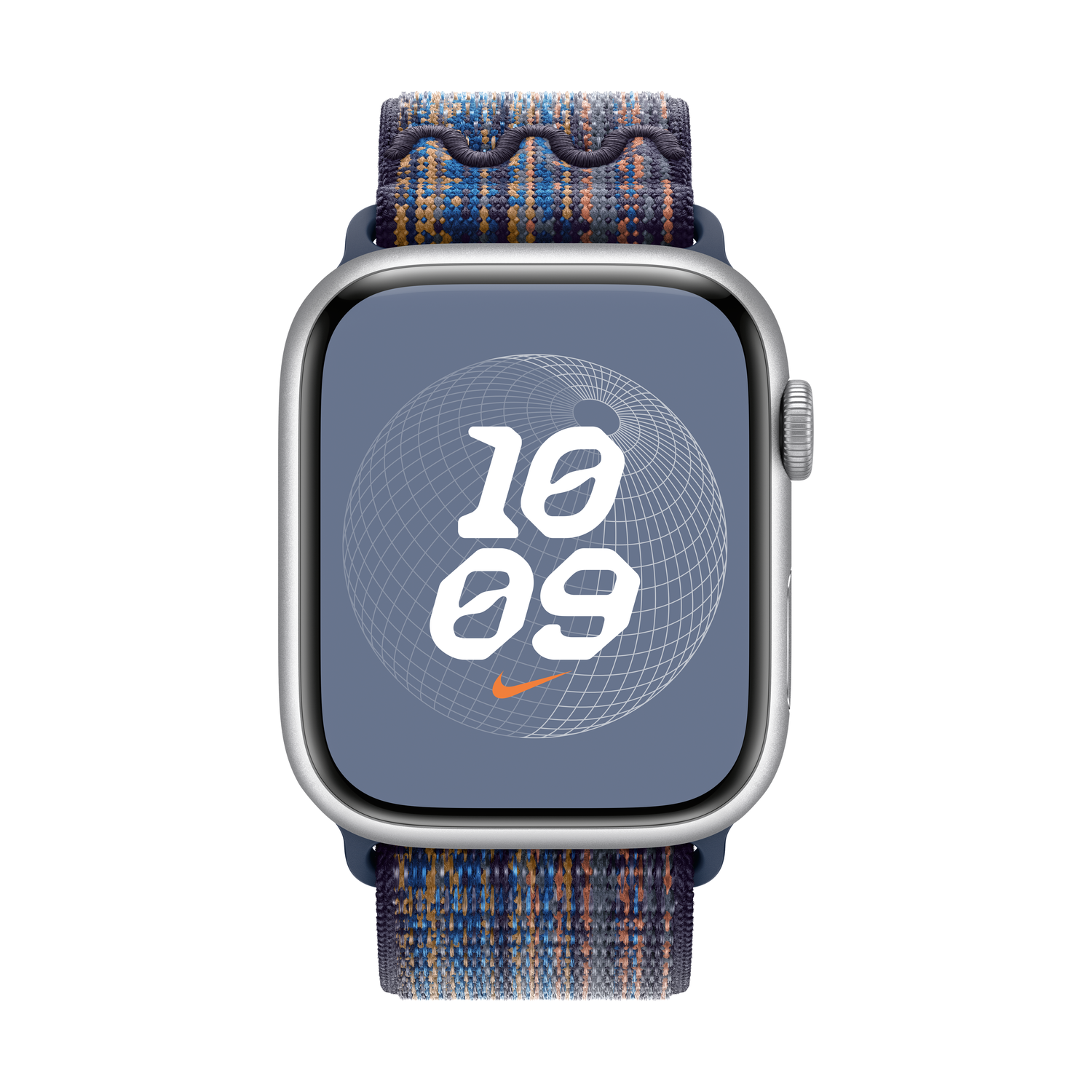 APPLE 45 mm Game Royal/Orange Nike Geweven sportbandje