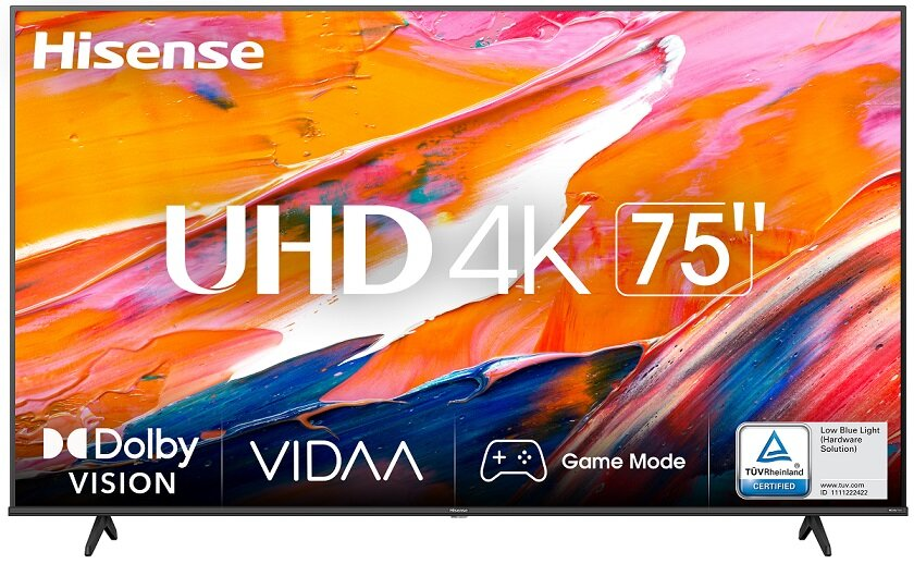 ブランドバッグ通販サイト 4K 75'' 75A6K HISENSE LED Telewizor 60Hz Direct U6.0 VIDAA テレビ