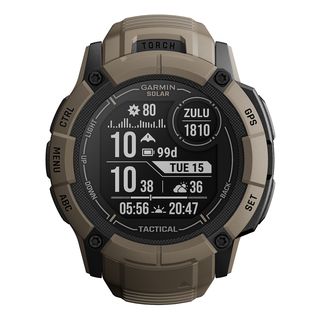 GARMIN Instinct 2X Solar - Tactical Edition - Smartwatch con GPS (145-228 mm, Silicone, Verde oliva)