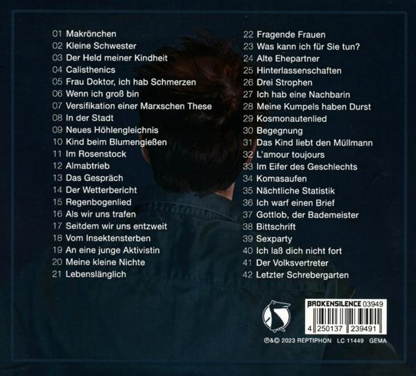 Ein Buchcover mit dem Rücken einer Person und deutschem Text. Der Titel steht auf dem Buchrücken.