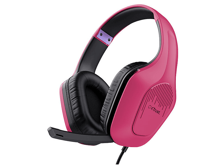 Słuchawki Trust GXT415P Zirox Różowe (24992) – zdjęcie 2
