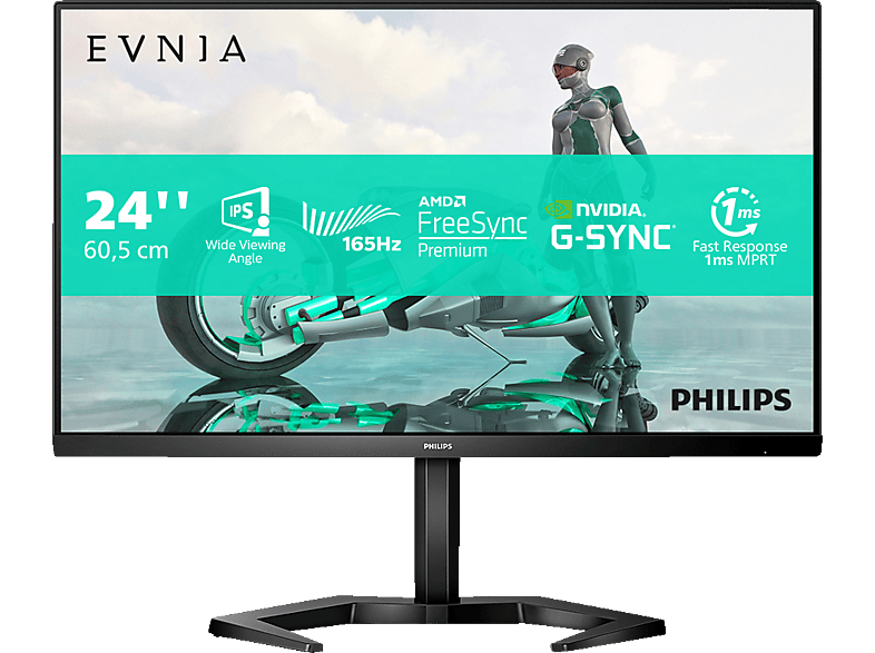 PHILIPS Evnia 24M1N3200ZA/00 23,8 Zoll Full-HD Gaming Monitor (1 ms ...