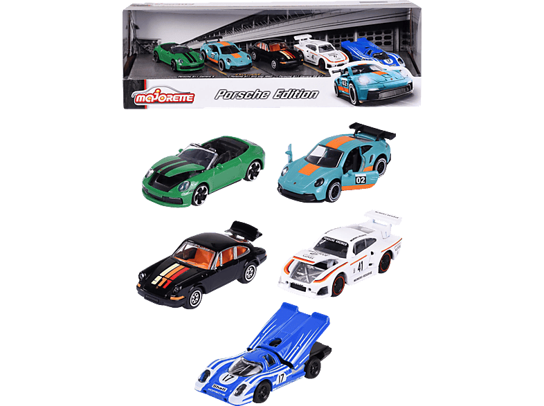 MAJORETTE Porsche Motorsport 5er Geschenkset Spielzeugautos