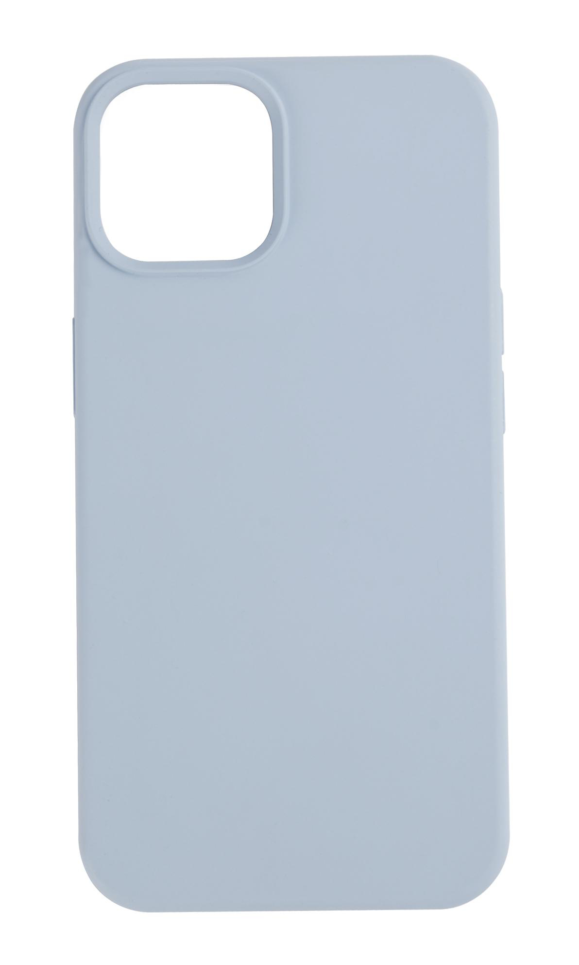 Eine hellblaue Handyhülle mit Kameraausschnitt. Es ist ein schlichtes, einfaches Design.