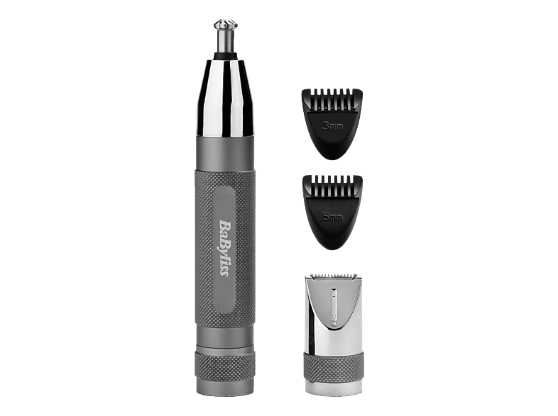 BABYLISS E116E Super-X Metal - Nasen-, Ohrhaar und Augenbraunentrimmer (Silber)