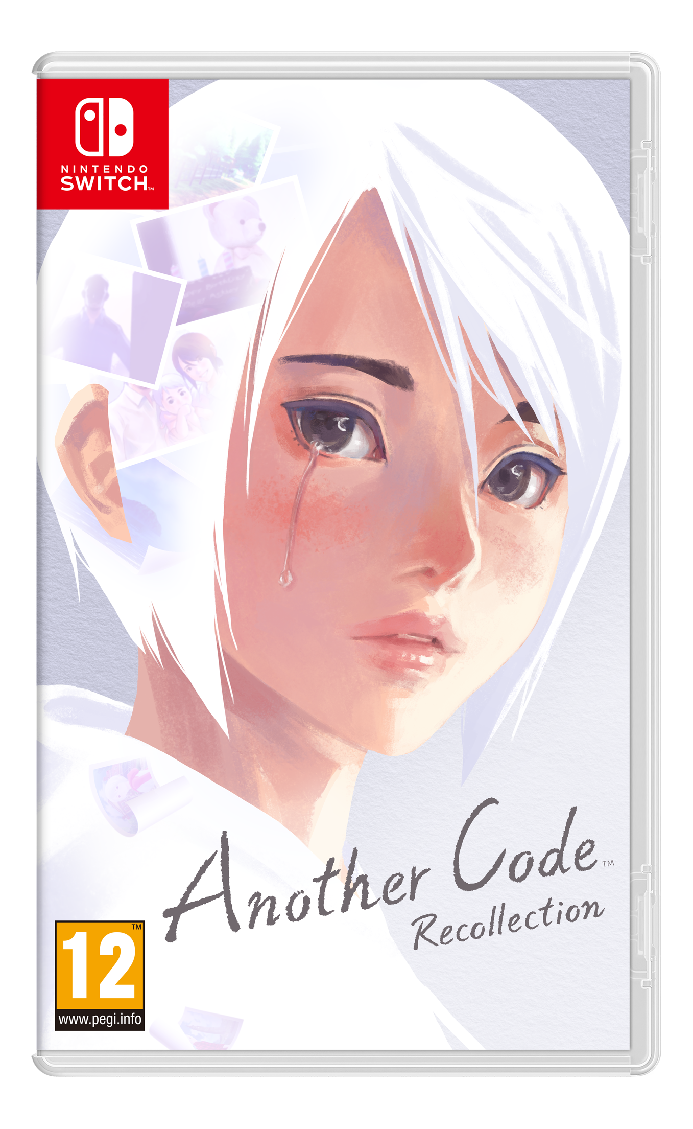 Another Code Recollection Spielhülle für Nintendo Switch. Zeigt eine weinende Frau.