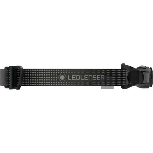 LEDLENSER fejpánt a márkanévvel és fényvisszaverő pontokkal.