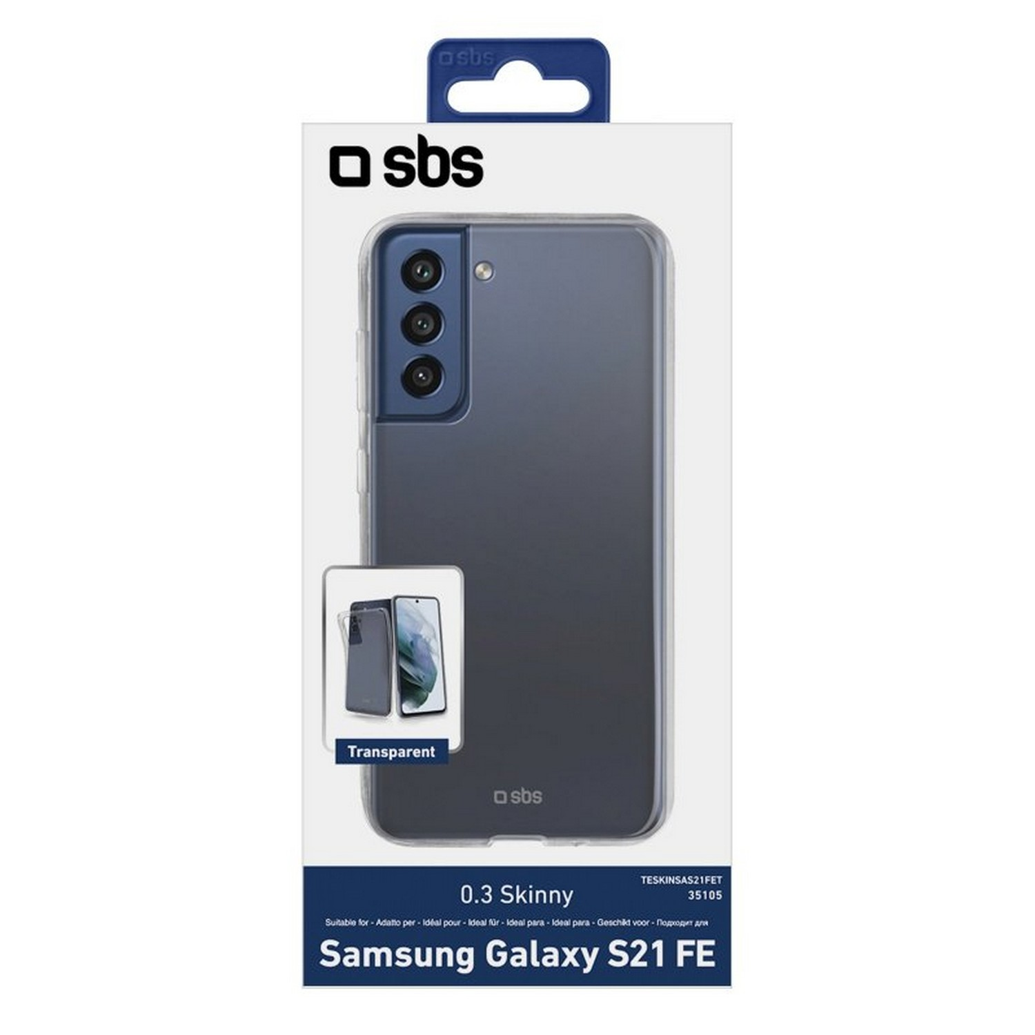SBS Cover Skinny Galaxy S21 FE Transparent (TESKINSAS21FET)