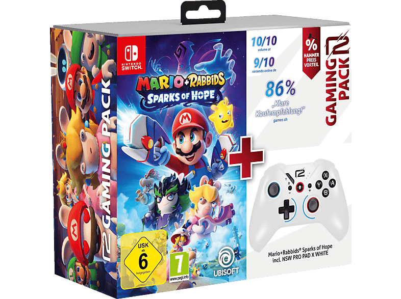 Pro READY2GAMING online Mario Pad Hope Switch Sparks + für MediaMarkt | of kaufen Rabbids Nintendo + X White